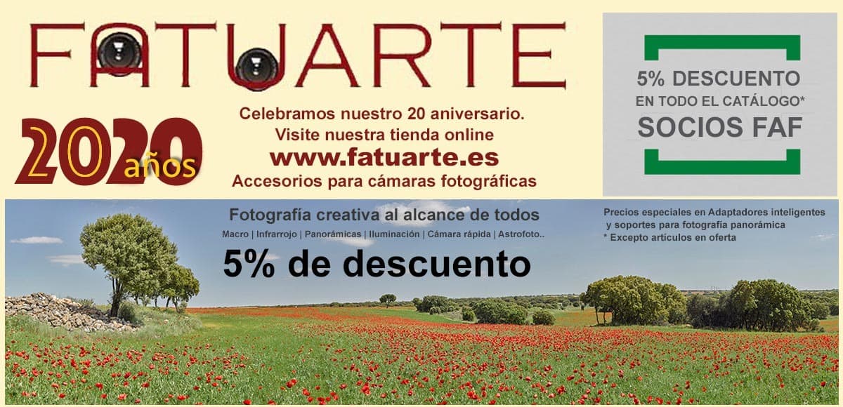 FAF ha realizado un convenio con la firma Fatuarte. Más información en su página web. <br> <a href="http://www.fatuarte.es/tienda" target="_blank">ENLACE</a><br>